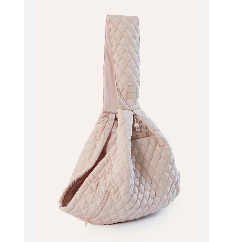Maxbone Go-with-Me Quilted Pet Carrier Sling Blush Pink Small Dog Cat Bag